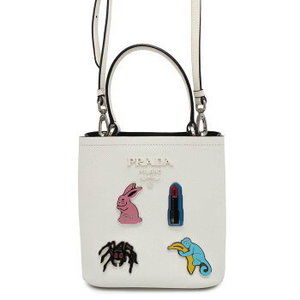 Prada Handbag Pannier Small Shoulder Bag White